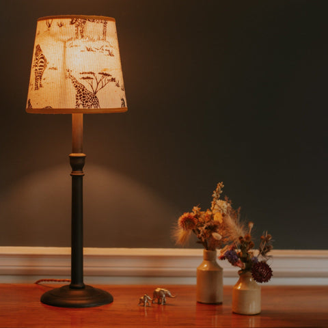 Double Sided Empire Lampshade- African Stripe