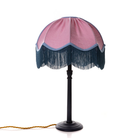 Linen Scalloped Tiffany- Pink, Blue and Pale Blue