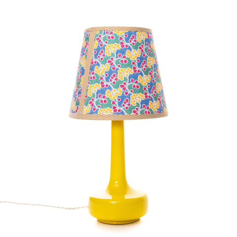 Ceramic Bell Bottomed Lamp Base - Yellow