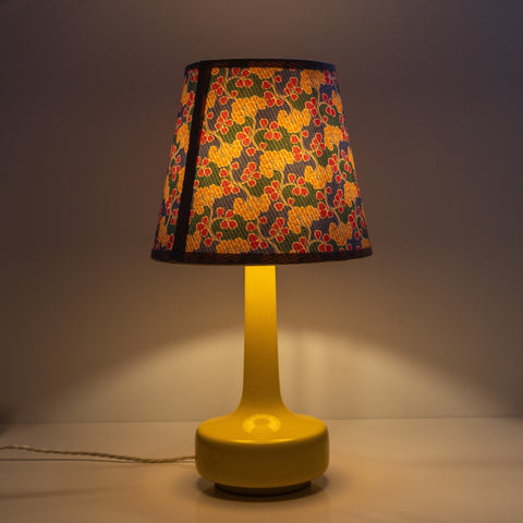 Ceramic Bell Bottomed Lamp Base - Yellow