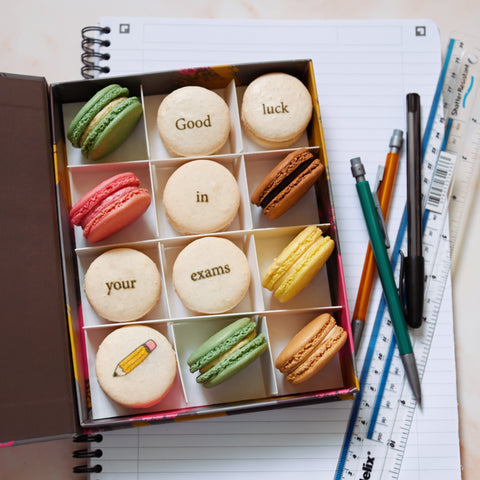 Good Luck Printed Macarons Gift Box