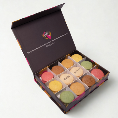 Happy Birthday Printed Macarons Gift Box