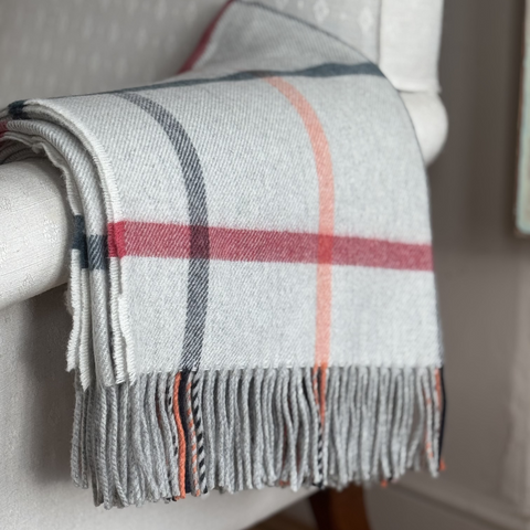 Merino Lambswool Blanket in Melba