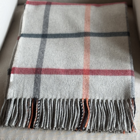 Merino Lambswool Blanket in Melba