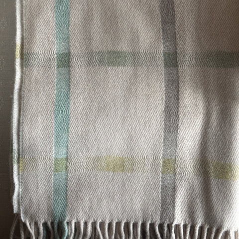 Merino Lambswool Blanket in Feather