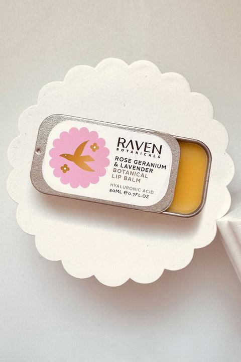 Botanical Lip Balm - Rose Geranium & Lavender