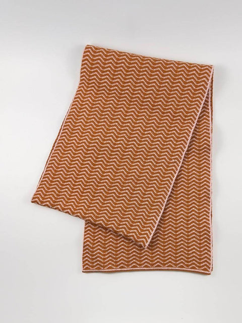 Wave Scarf Rust
