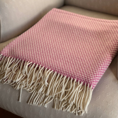 Balintyre Woollen Blanket, Foxglove - Made Scotland - Made Scotland