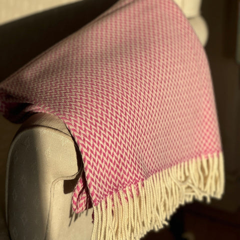 Balintyre Woollen Blanket, Foxglove - Made Scotland - Made Scotland