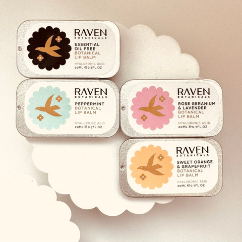 Botanical Lip Balms Set - Raven Botanicals - Made Scotland
