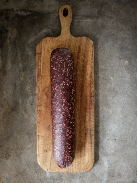 Green Pepper Salami 1.4kg or 700g - Whole - GREAT GLEN CHARCUTERIE - Made Scotland