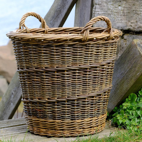 Handmade Willow Log Basket - Anna Liebmann - Made Scotland