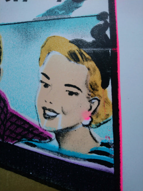 Portobello Trip (Edinburgh's Seaside) - Limited Edition Spraypaint and Over-print, signed and editioned by artist