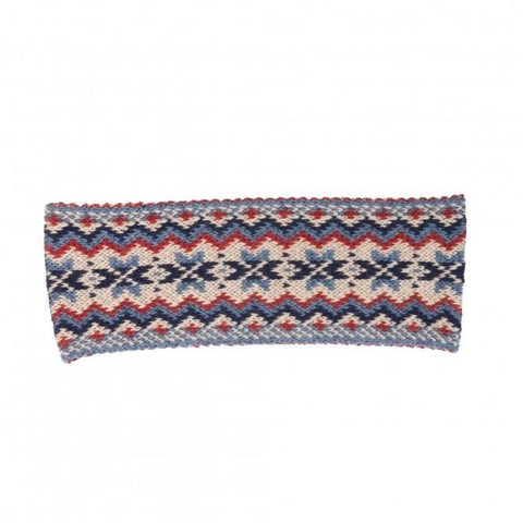 Ladies Fairisle Headband - Navy - House of Cheviot - Made Scotland