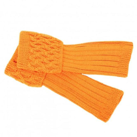 Ladies Wrist Warmers - Burnt Orange - House of Cheviot - Made Scotland
