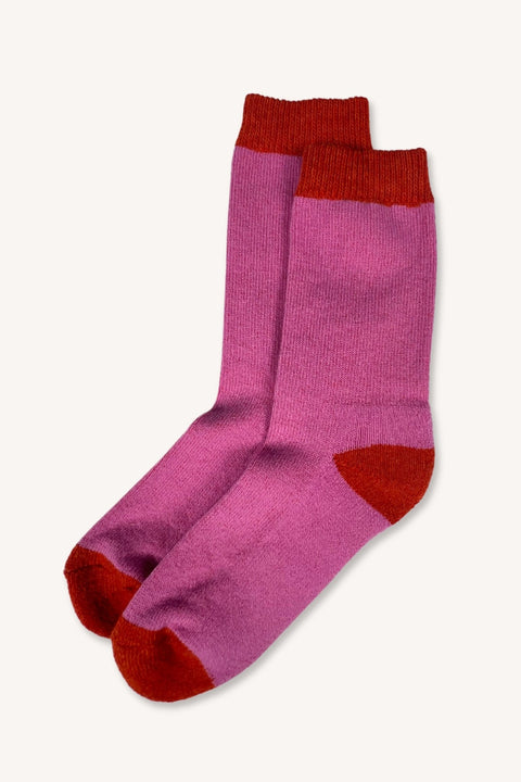 Lambswool Socks Sunrise - S/M - EAS FORS - Made Scotland