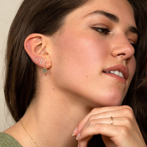Line Stud Earrings - Darte Jewellery - Made Scotland