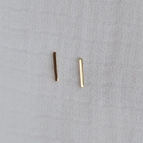 Line Stud Earrings - Darte Jewellery - Made Scotland