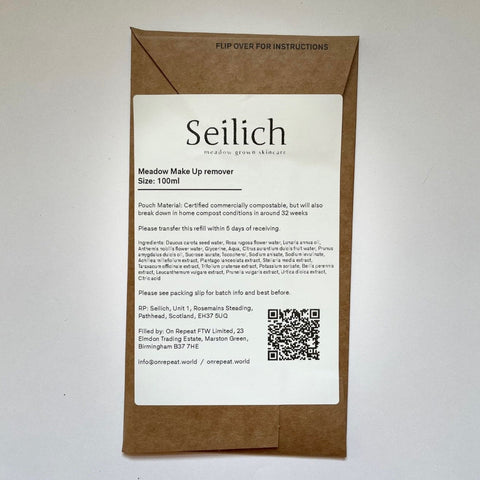 Meadow MakeUp Remover - Refill - Seilich - Made Scotland