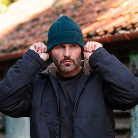 Men's Cashmere Beanie - Fawn - House of Cheviot - Made Scotland