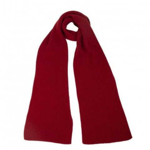 Men's Cashmere Scarf - Burgundy - House of Cheviot - Made Scotland