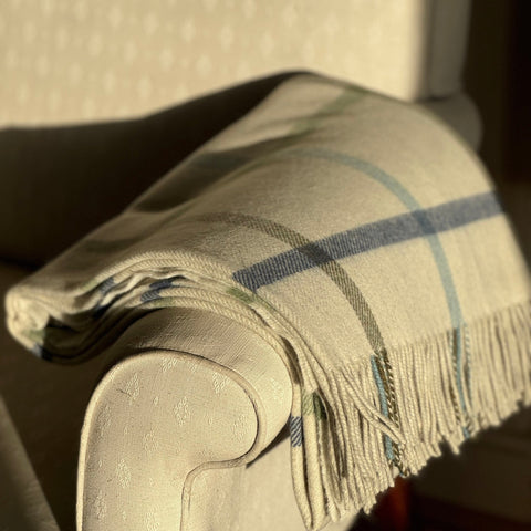 Milton Woollen Blanket, Glade - Made Scotland - Made Scotland