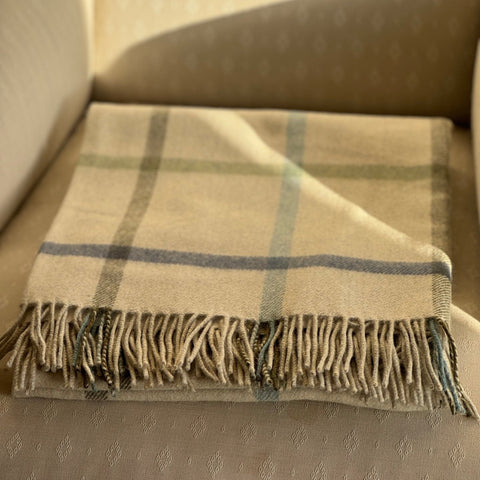 Milton Woollen Blanket, Glade - Made Scotland - Made Scotland