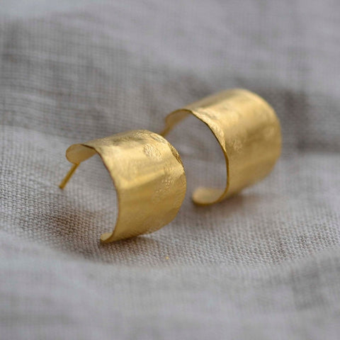 Mini Cora Hoop Earrings - Gold Vermeil - Darte Jewellery - Made Scotland