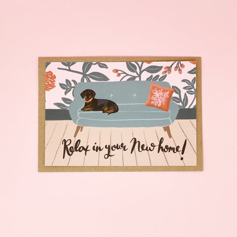Relax in your New Home Card - Lomond Paper Co - Made Scotland