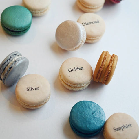 Sapphire (45th) Wedding Anniversary Gift Box - 12 - Mademoiselle Macaron - Made Scotland
