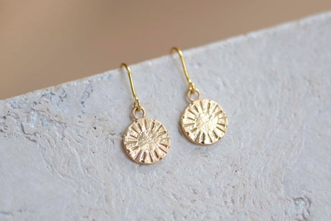 Sunshine Disc Earrings - Darte Jewellery - Made Scotland
