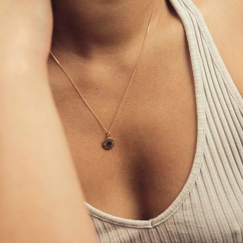 Sunshine Disc Necklace - Darte Jewellery - Made Scotland
