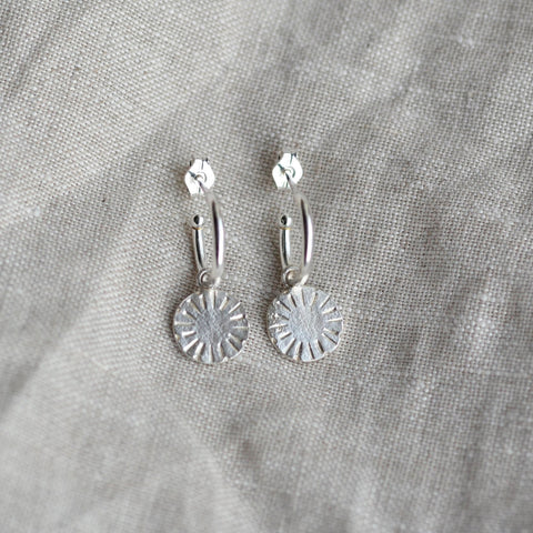 Sunshine Drop Hoop Earrings - Darte Jewellery - Made Scotland