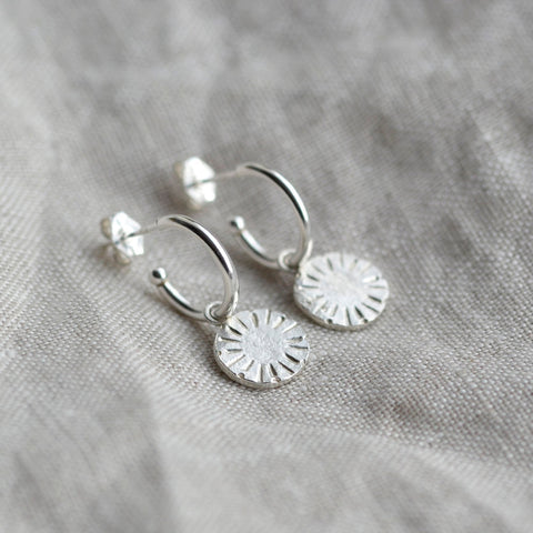 Sunshine Drop Hoop Earrings - Darte Jewellery - Made Scotland