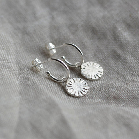 Sunshine Drop Hoop Earrings - Darte Jewellery - Made Scotland