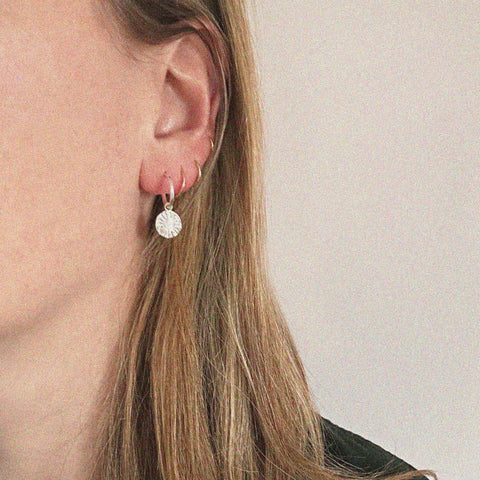 Sunshine Drop Hoop Earrings - Darte Jewellery - Made Scotland