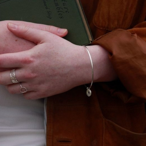 Torus Bangle - Silver - Caitlin Hegney Jewellery - Made Scotland