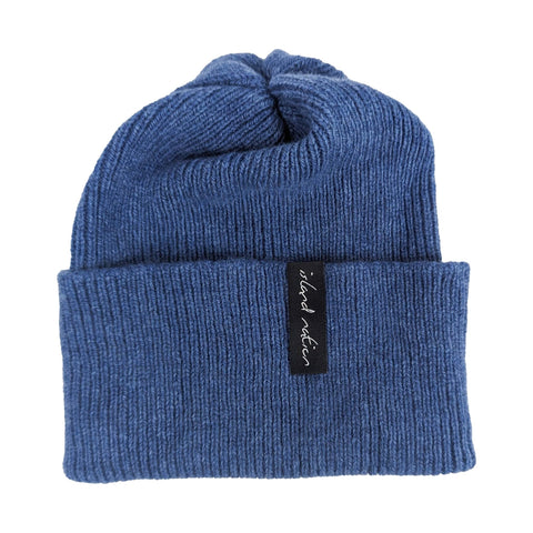 Unisex Denim Blue Winter Hat - Island Nation Studio - Made Scotland