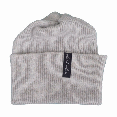Unisex Light Grey Winter Hat - Island Nation Studio - Made Scotland