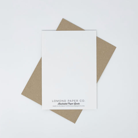 You - Heart Card - Lomond Paper Co - Made Scotland