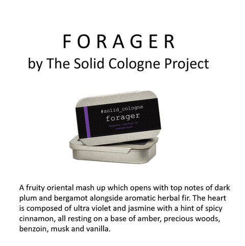 Forager | Solid Cologne - The Solid Cologne Project - Made Scotland