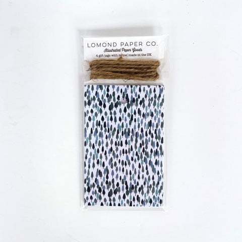 Forest Green Christmas Gift Tags x 4 - Lomond Paper Co - Made Scotland