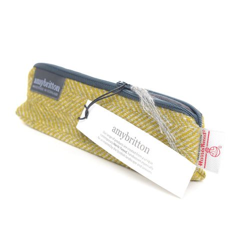 Landscape Harris Tweed® Prism Purse - Lichen Green - Amy Britton Harris Tweed® Accessories - Made Scotland
