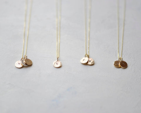 Little Disc Necklace - 3 - Darte Jewellery - Made Scotland