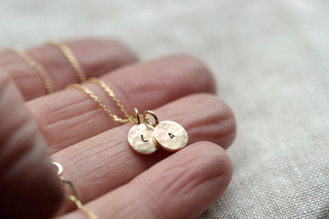 Little Disc Necklace - 3 - Darte Jewellery - Made Scotland