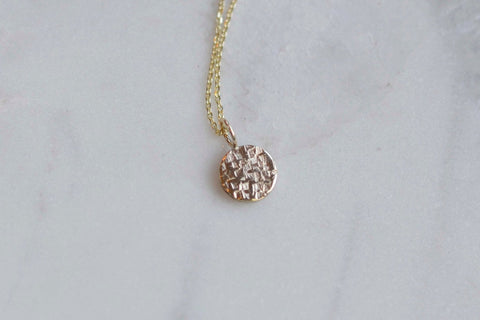 Mini Stardust Disc Necklace - 45cm - Darte Jewellery - Made Scotland