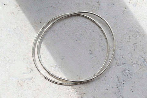 Pebble Stacking Bangles Set - Darte Jewellery - Made Scotland