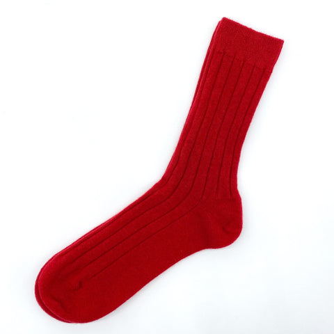 Set Of 3 Men's Luxury Ribbed Cashmere Socks - Sea Blue - Ava Innes - Made Scotland