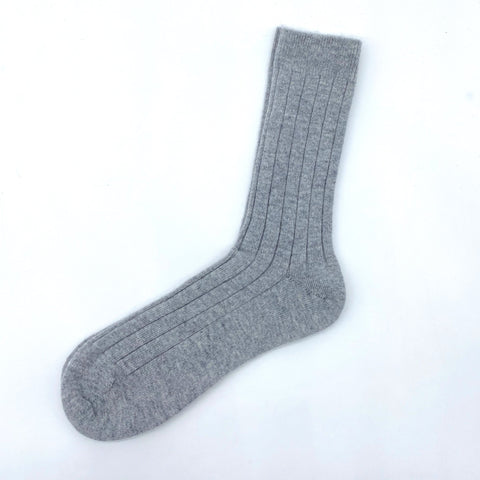 Set Of 3 Men's Luxury Ribbed Cashmere Socks - Sea Blue - Ava Innes - Made Scotland