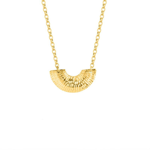 Small Gibbous Necklace - gold vermeil - Caitlin Hegney Jewellery - Made Scotland